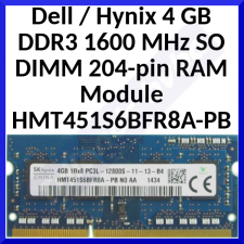 Dell / Hynix 4 GB DDR3 1600 MHz SO DIMM 204-pin RAM Module HMT451S6BFR8A-PB / 99L0386-001.A00LF - In Perfect Condition - Refurbished