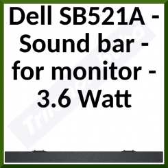 Dell SB521A - Sound bar - for monitor - 3.6 Watt - for Dell P2721Q, P3221D, P3421W