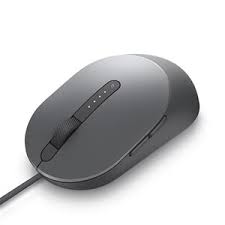 Dell MS5120W - Mouse - optical - 7 buttons - wireless - 2.4 GHz, Bluetooth 5.0 - titan grey - with 3 Years Basic Hardware Warranty - for Latitude 54XX, 55XX, 7420