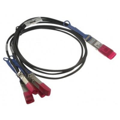 Dell 100GbE Direct Attach - Breakout cable - QSFP28 (M) to QSFP28 (M) - 3 m - twinaxial - passive - for Networking S6100