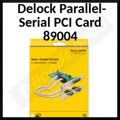 Delock Parallel Serial PCI Card 16C550-UART (89004) - 1 x DB25F Parallel port and 2 x DB9M RS232 Serial port