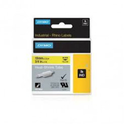 Dymo 19 mm ID1 Black-Yellow Heat Shrink Tape S0718340 - 19 mm X 1,5 Meters