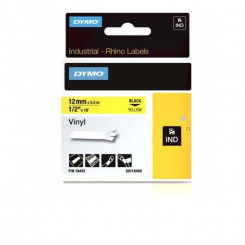 Dymo S0718450 DYMO ID1 12mm BLK-YEL 18432 Tape black-yellow 5,5m