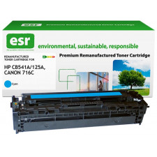 ESR Toner cartridge compatible with HP CB541A/CE321A/Canon 1979B002 cyan remanufactured 1.400 pages [K15105X1]