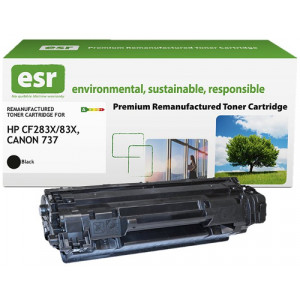 ESR Toner cartridge compatible with HP CF283X/Canon 9435B002 black High Capacity remanufactured 2.200 pages [K15791X1]