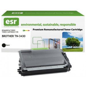 ESR Toner cartridge compatible with Brother TN-3430BK black remanufactured 3.000 pages