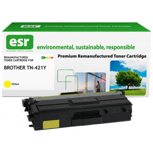 ESR Toner cartridge compatible with Brother TN-421Y yellow remanufactured 1.800 pages