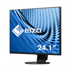 EIZO FlexScan EV2430-BK - LED-monitor - 24.1" - 1920 x 1200 Full HD (1080p) - IPS - 300 cd/m² - 1000:1 - 14 ms - DVI-D, VGA, DisplayPort - Loudspeakers - Black