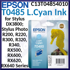 Epson T0485 (C13T04854010) Original LIGHT CYAN Ink Cartridge (13 Ml)