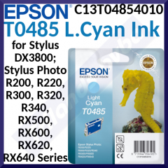 Epson T0485 (C13T04854010) Original LIGHT CYAN Ink Cartridge (13 Ml)