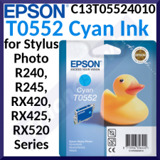 Epson T0552 CYAN Original Ink Cartridge (8 Ml)