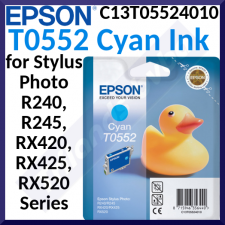 Epson T0552 (C13T05524010) Original CYAN Ink Cartridge (8 Ml)