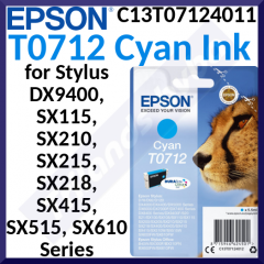 Epson T0712 CYAN ORIGINAL Ink Cartridge (5.5 Ml)