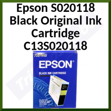Epson S020118 BLACK Original Ink Cartridge (110 ml) 
