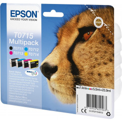 Epson T0715 Multipack - 4-pack - black, yellow, cyan, magenta - original - ink cartridge (pack of 10) - with 20x Epson 18 Multipack 