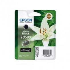 Epson T0598 Matte Black ink Cartridge (13 Ml.) - Original Epson pack for Stylus Photo R2400