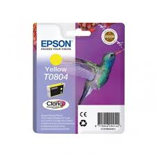 Epson T0804 Yellow Original Ink - 7.4 Ml. Cartridge - for Stylus Photo P50, PX650, PX660, PX700, PX710, PX720, PX730, PX800, PX810, PX820, PX830