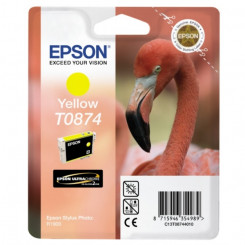 Epson T0874 Yellow Original ink Cartridge C13T08744010 (11.4 Ml.) for Epson Stylus Photo 1900