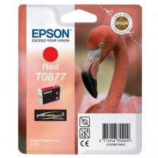 Epson T0877 Red Original ink - 11.4 Ml. Cartridge - for Stylus Photo 1900