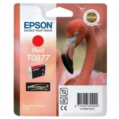 Epson T0877 Red Original ink - 11.4 Ml. Cartridge - for Stylus Photo 1900