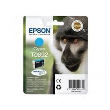 Epson T0892 Cyan Ink Original Cartridge C13T08924011 (3.5 Ml.) for Epson Stylus S-20, SX-21, SX-105, SX-110, SX-115, SX-200, SX-205, SX-210, SX-215, SX-400, SX-405, SX-410, SX-415, SX-2005