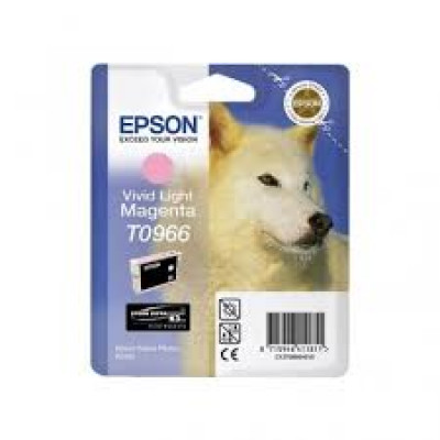 Epson T0966 (C13T09664010) Light Magenta Ink Cartridge (11.4 Ml) - Original Epson Pack for Stylus Photo R2880