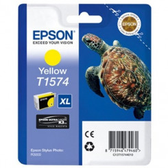 Epson T1574 (C13T15744010) Yellow Ink Cartridge - 25.9 Ml. Original Epson Pack for Stylus Photo R3000