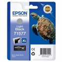 Epson T1577 (C13T15774010) Light Black Ink Cartridge - 25.9 Ml. Original Epson Pack for Stylus Photo R3000