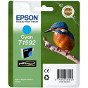 Epson T1592 (C13T15924010) Cyan Ink Cartridge - 17 Ml. Original Epson Pack for Stylus Photo R2000