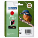 Epson T1597 (C13T15974010) Red Ink Cartridge - 17 Ml. Original Epson Pack for Stylus Photo R2000