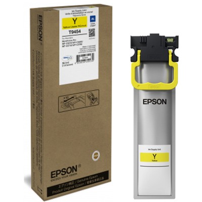 Epson T9454 Yellow (XL) Original Ink Cartridge C13T945440 (38.1 ml) for Epson WorkForce Pro WF-C5210DW, WF-C5290DW, WF-C5710DWF, WF-C5790DWF