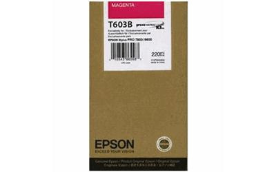 Epson T603B (C13T603B00) Magenta Original Ink Cartridge (220 Ml) for Epson Stylus Pro 7800, 9800