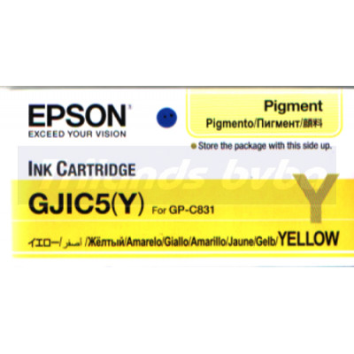 Epson GJIC5(Y) Yellow Ink Original Cartridge C13S020566 for Epson ColorWorks C831