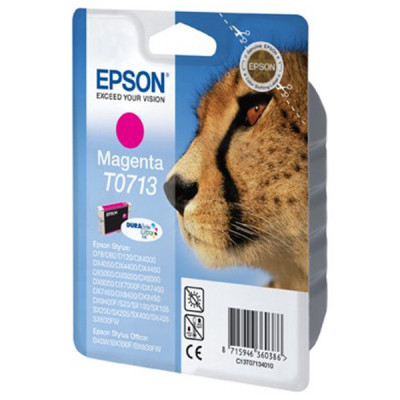 Epson T0713 Magenta Ink Original Cartridge C13T07134022 (5.5 Ml) 