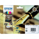 Epson 16 (4-Ink CMYK Pack) Black / Cyan / Magenta / Yellow Original Ink Cartridges