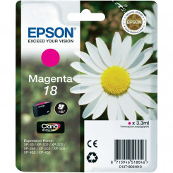 Epson 18 Magenta Ink Original Cartridge (3.3 ml) for Expression Home XP-212, XP-215, XP-225, XP-312, XP-315, XP-322, XP-325, XP-412, XP-415, XP-422, XP-425