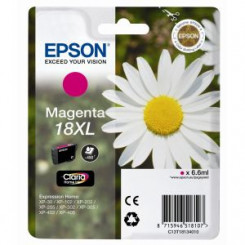Epson 18XL Magenta High Yield Original Ink Cartridge C13T18134012 (6.6 Ml) for Epson Expression Home XP102, XP202, XP205, XP212, XP215, XP300, XP302, XP305, XP312, XP315, XP405, XP412, XP415, XP422, XP425