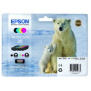 Epson 26 (4-Ink CMYK Pack) Original Black / Cyan / Magenta / Yellow Ink Cartridges C13T26164010