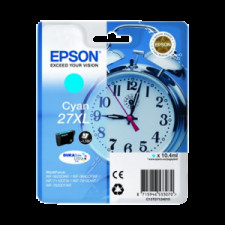 Epson 27XL Cyan Ink High Capacity Original Cartridge C13T27124012 (17.7 Ml) for Epson WorkForce WF-3620DNF, WF-3620DWF, WF-3620DWFX, WF-3640DTWF, WF-7110, WF-7110DTW, WF-7110WF, WF-7610, WF-7610DWF, WF-7610WF, WF-7620, WF-7620DTWF, WF-7620DWF