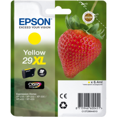 Epson 29XL YELLOW Ink High Capacity Original Cartridge (6.4 Ml.) - C13T29944012