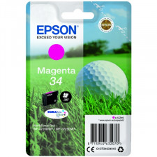 Epson 34 Magenta Original Ink Cartridge C13T34634010 (4.2 Ml.) for Epson WorkForce Pro WF-3720DWF. WF-3725DWF