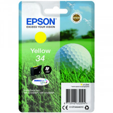 Epson 34 Yellow Original Ink Cartridge C13T34644010 (4.2 Ml.) for Epson WorkForce Pro WF-3720DWF. WF-3725DWF
