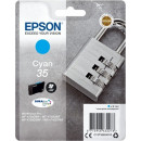 Epson 35 Cyan Ink Original Cartridge C13T35824010 (9.1 Ml.) for Epson WorkForce Pro WF-4720DWF. WF-4725DWF, WF-4730DTWF