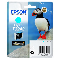 Epson T3242 Cyan Ink Cartridge (14 ML.) - Original Epson pack for Epson SC-P400