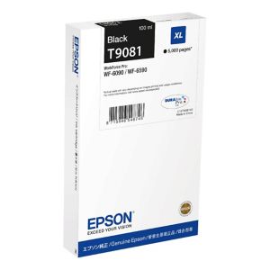 Epson T9081 Black Original Ink Cartridge C13T908140 (100 ML.) for Epson WorkForce Pro WF-6090D2TWC,WF-6090DTWC,WF-6090DW,WF-6590D2TWFC,WF-6590DTWFC,WF-6590DWF