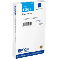 Epson T9082 Cyan XL Ink Cartridge (39 ML.) - Original Epson pack for Epson WF-6090DW
