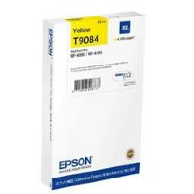 Epson T9084 Yellow XL Ink Cartridge (39 ML.) - Original Epson pack for Epson WF-6090DW