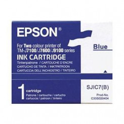 Epson C33S020404 Blue Original Ink Cartridge SJIC7B (25.5 Ml.) for Epson TM-J7100, TM-J9100