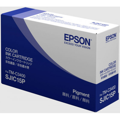 Epson C33S020464 CMY Original Ink Cartridges (SJIC15P) for Epson TM-C3400, TM-C610