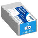 Epson SJIC22PC Cyan Ink Cartridge C33S020602 (32.5 ML.) - Original Epson pack for Epson TM-C3500, TM-C3600 